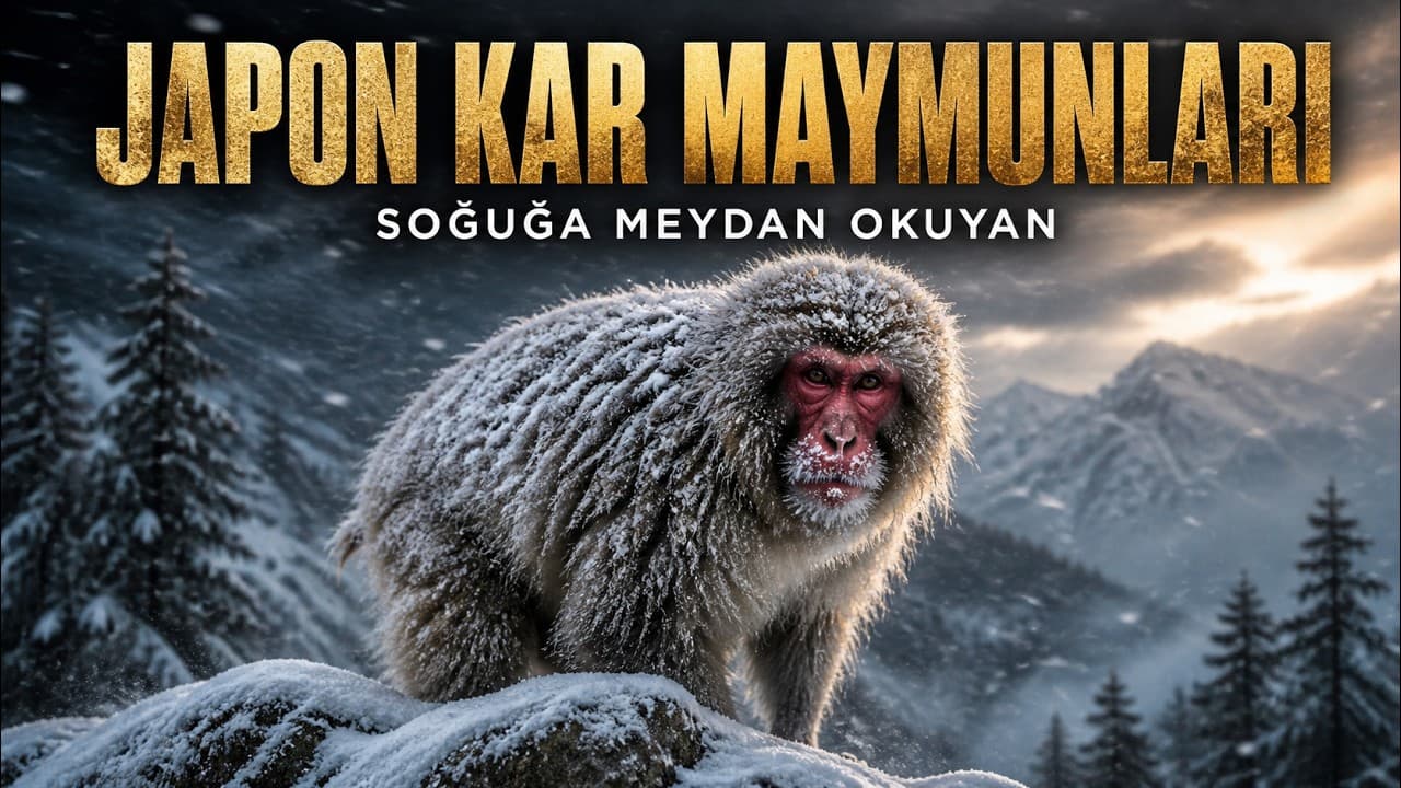 JAPON KAR MAYMUNLARI: Kaplıcada Geçen Kış | Türkçe Doğa Belgeseli